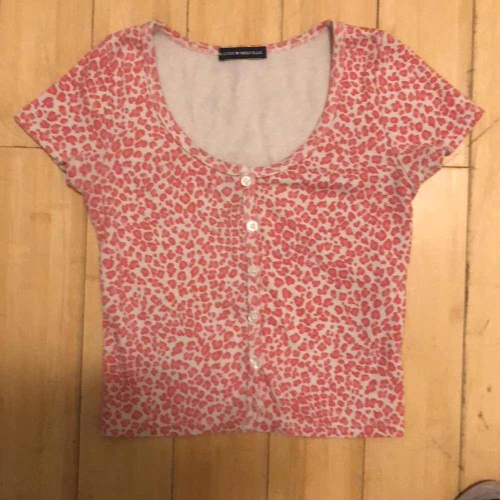 Pink cheetah Zelly top